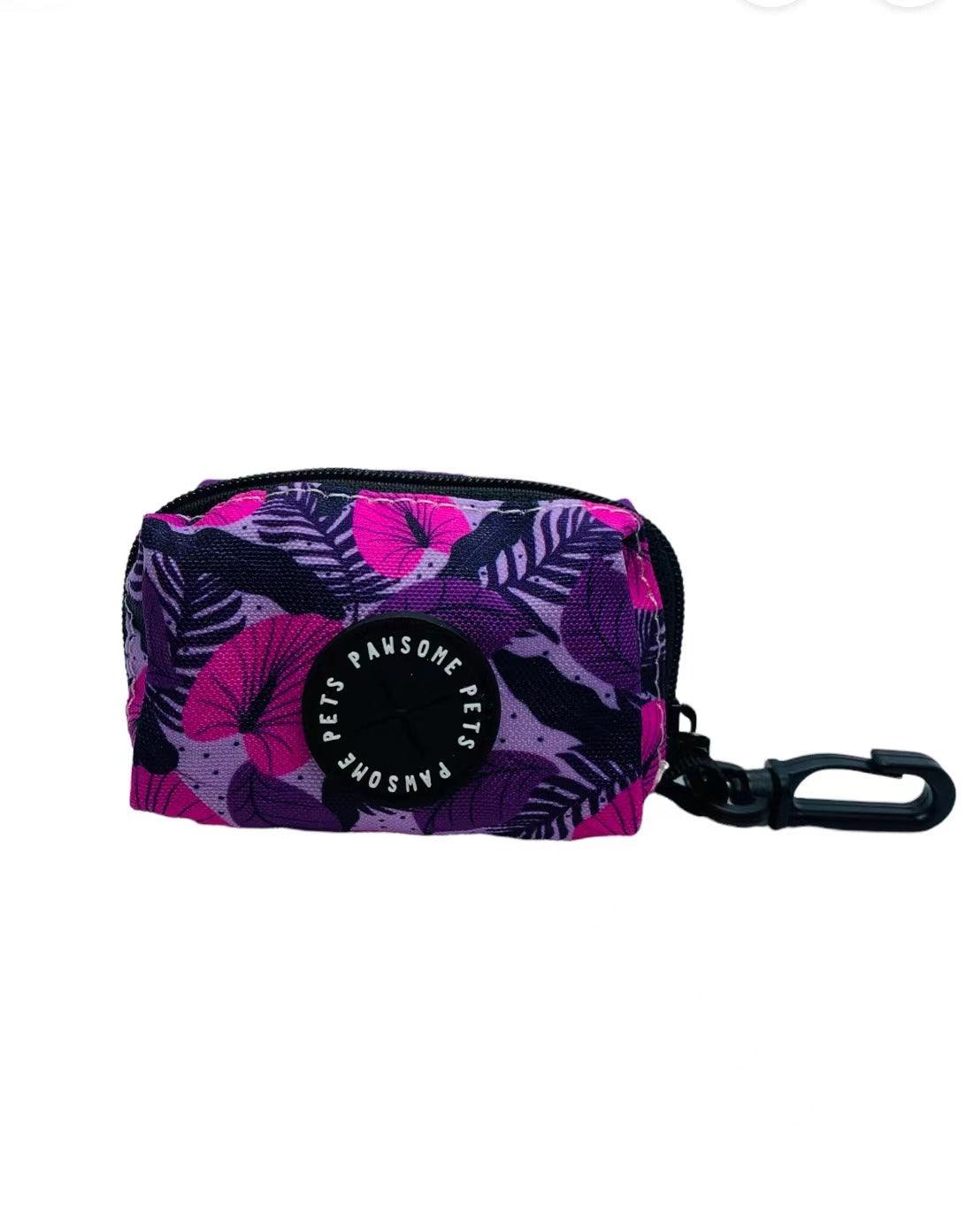 WASTE BAG HOLDER- HAWAII PURPLE FLORAL
