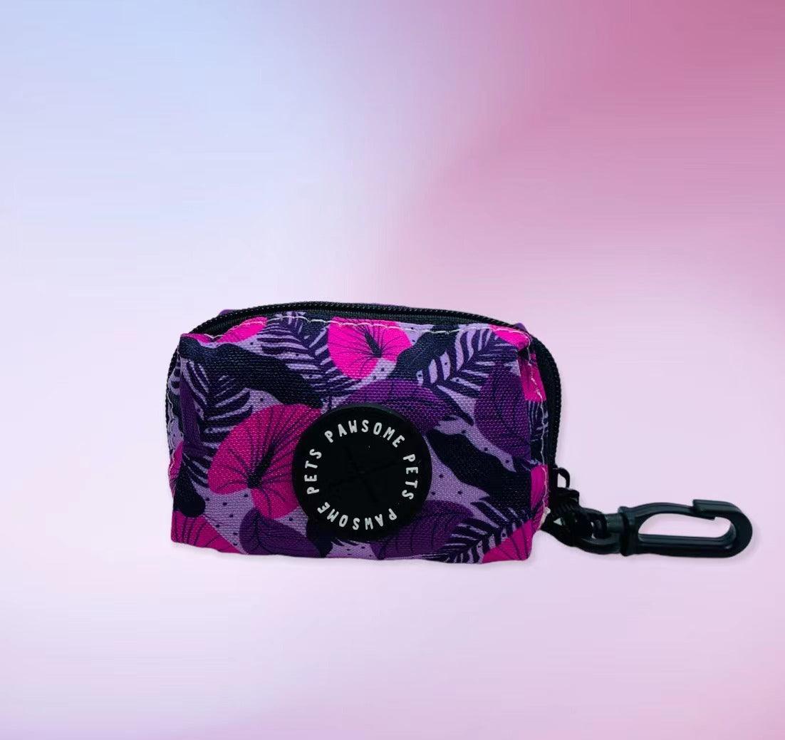 WASTE BAG HOLDER- HAWAII PURPLE FLORAL