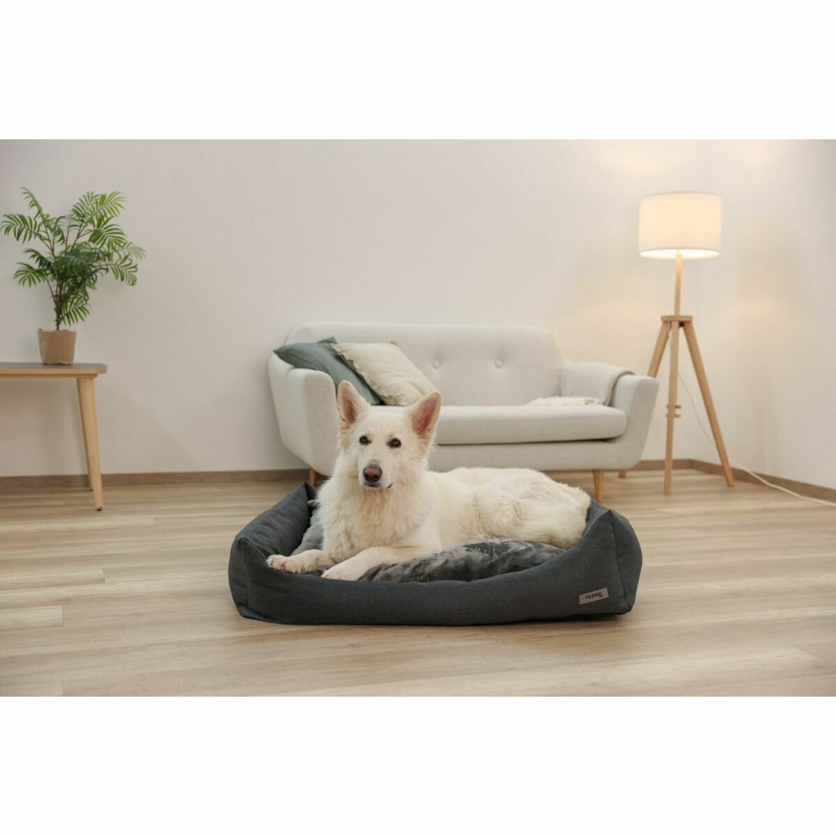 Dog Bed Kerbl Grey 80 x 60 x 25 cm-1