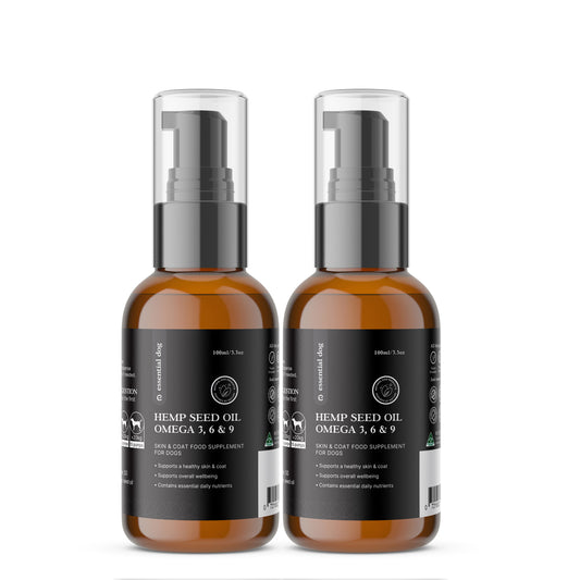 100% Raw Hemp Seed Oil: Skin, Coat and Stress Formula (Food Supplement)