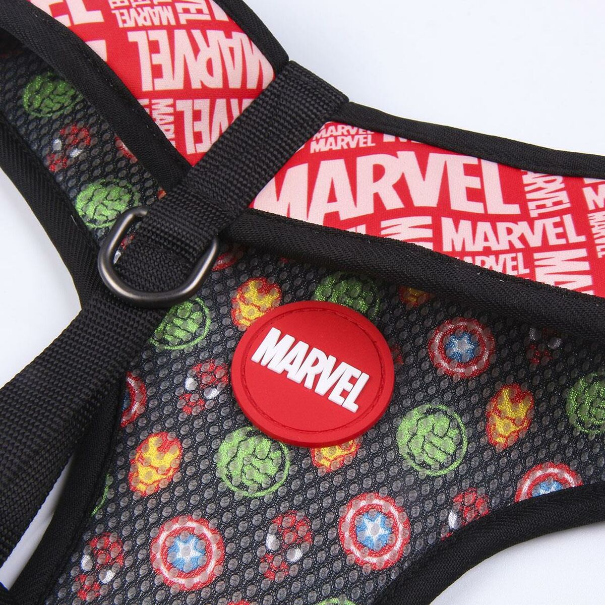 Dog Harness Marvel Reversible Red XS-5