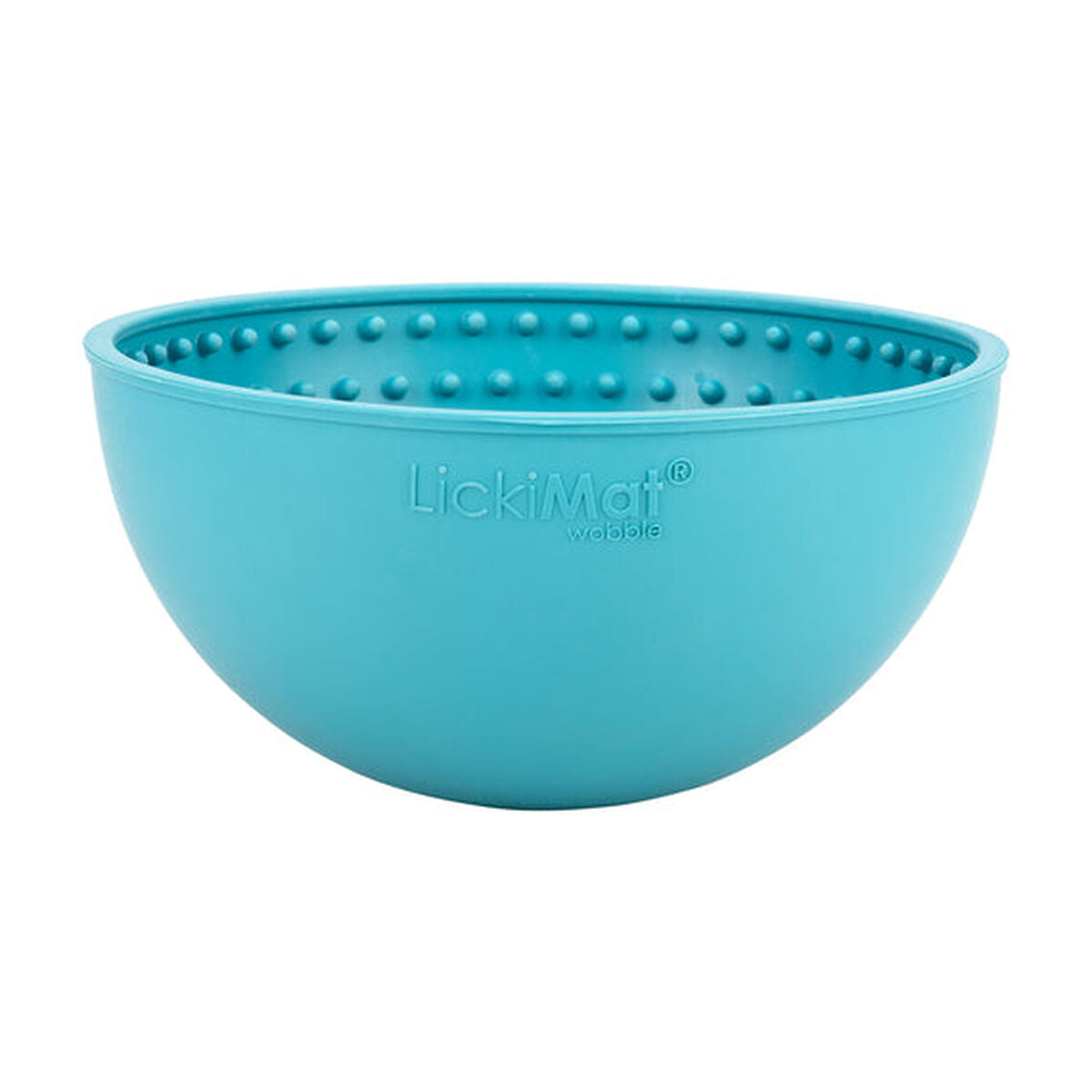 Dog Feeder Lickimat Wobble Turquoise Rubber-0