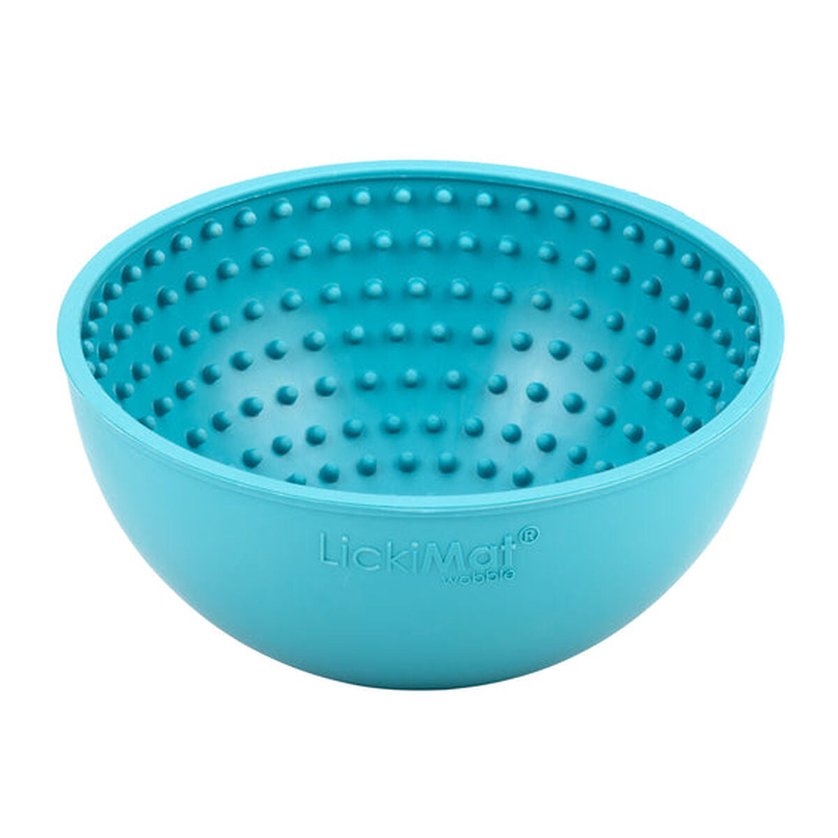 Dog Feeder Lickimat Wobble Turquoise Rubber-6