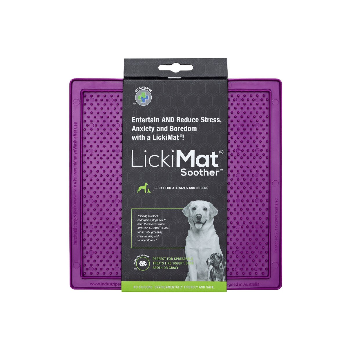 Dog Feeder Lickimat Purple TPR-0
