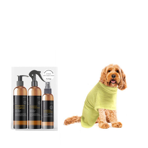 Limited Edition Gift Pack : Bamboo Bathrobe + Sensitive Grooming Gift Pack